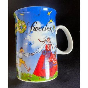 Allan Flink Sweden Folk Art Story Printed Cup Mug